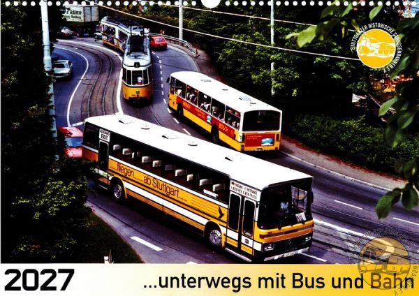 SHB-Kalender 2027: „…unterwegs mit Bus und Bahn“